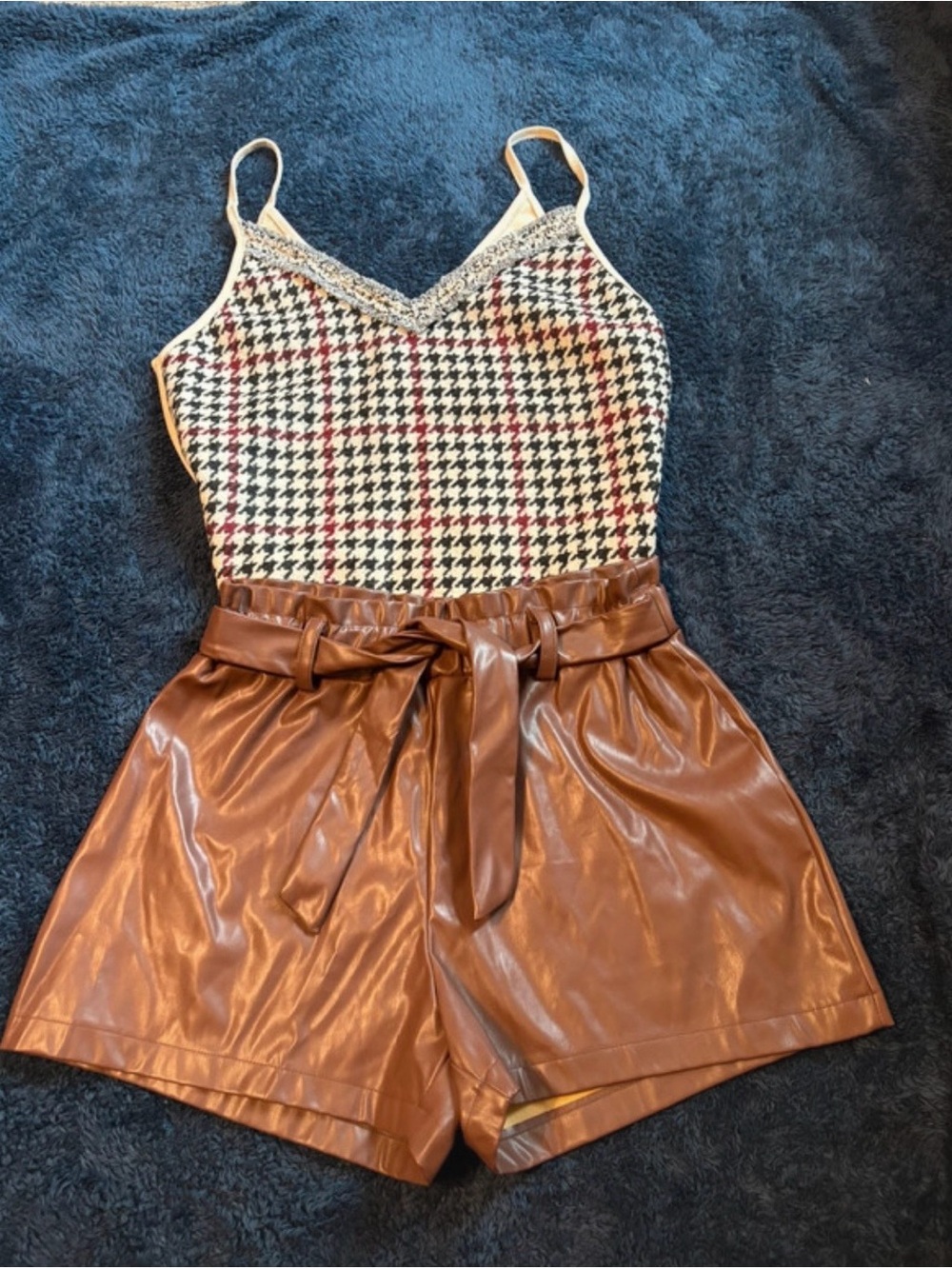 Zara Basic Cream Top with Shorts